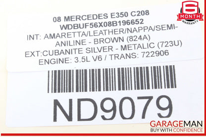 06-10 Mercedes W211 E350 CLS500 Fog Light Lamp Right Passenger 1698201656 OEM