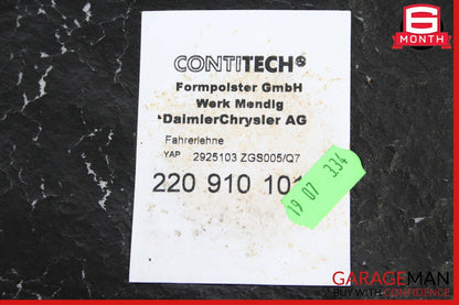 03-06 Mercedes W220 S55 S65 AMG Front Left or Right Top Upper Seat Cushion Cover