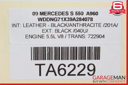 07-09 Mercedes W221 S550 CL600 Power Brake Master Cylinder Pump OEM