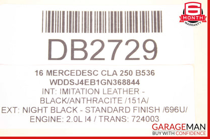 12-20 Mercedes W117 CLA250 Engine Radiator Cooling Fan Motor Shroud OEM