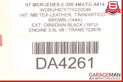 03-12 Mercedes W211 E350 CLS350 GL550 Seat Control Module Unit Front Left Side