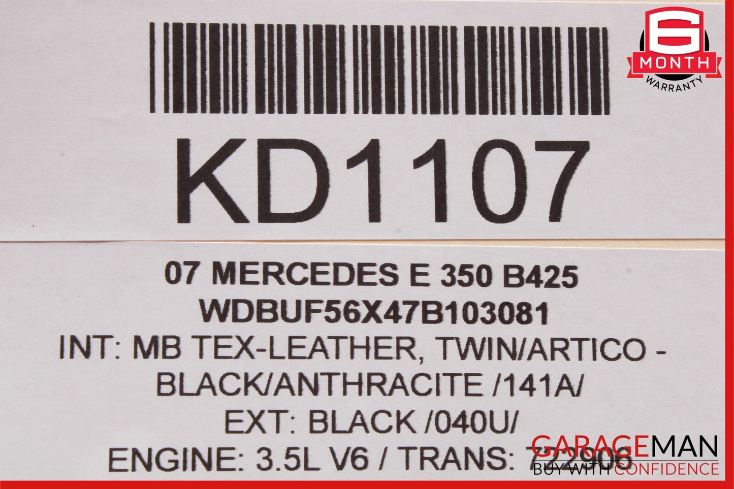 03-09 Mercedes W211 E350 E500 E550 Door Control Module Unit Rear Left