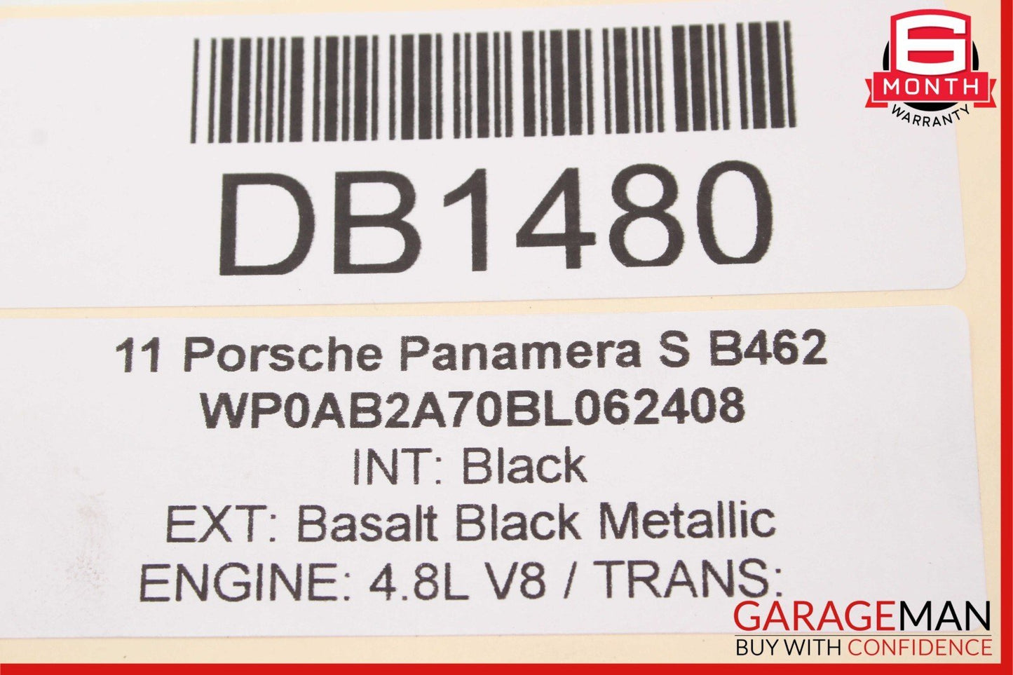 10-16 Porsche Panamera 970 4.8L Radiator Engine Electric Cooling Fan Shroud Assy