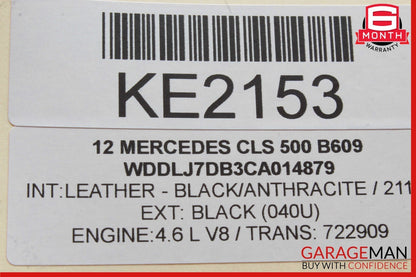 10-16 Mercedes W218 CLS500 E400 Front Top Upper Interior Rear View Mirror Black