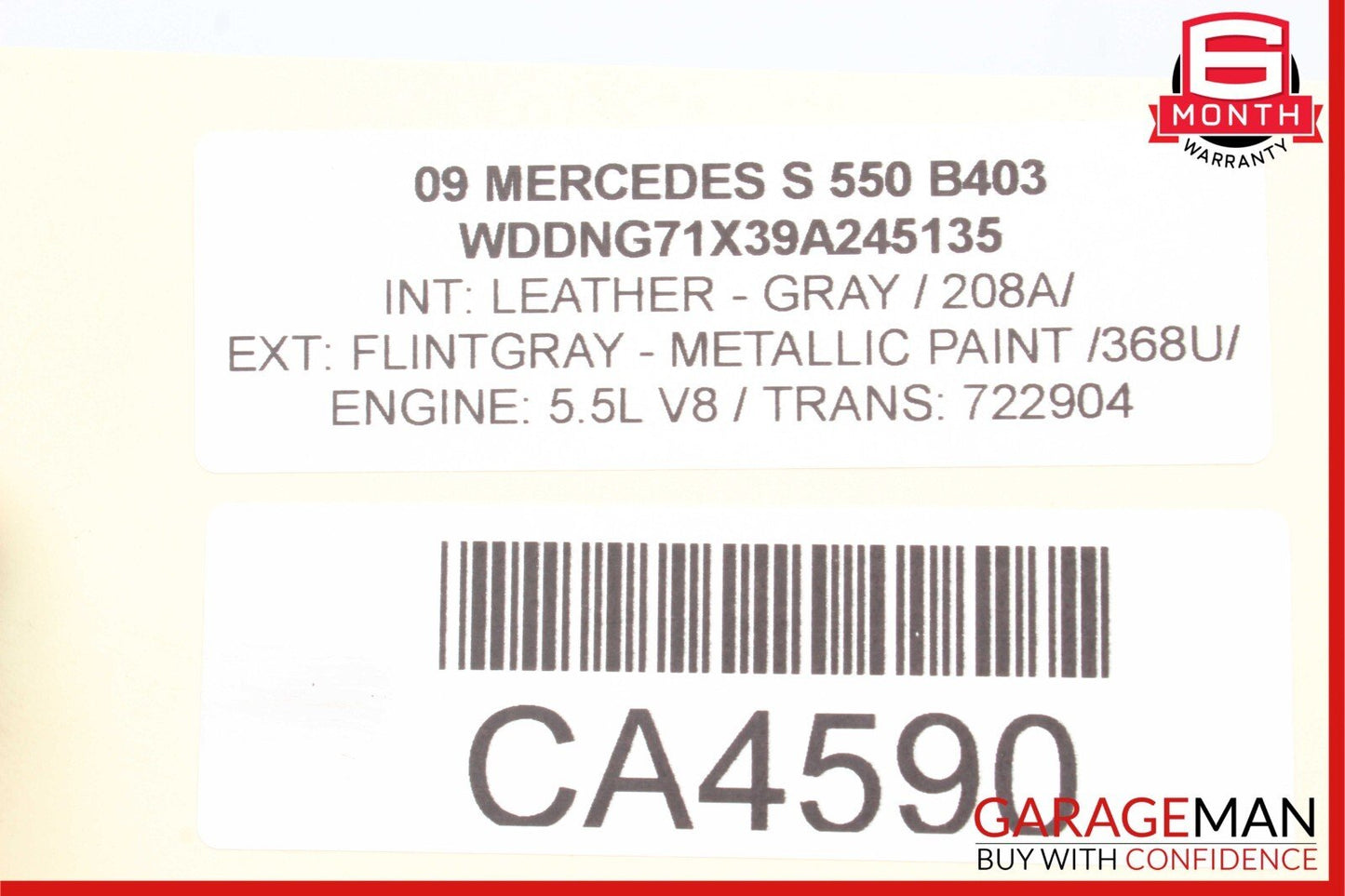 07-14 Mercedes S350 S550 CL550 Front Right Passenger Side Lower Control Arm RWD