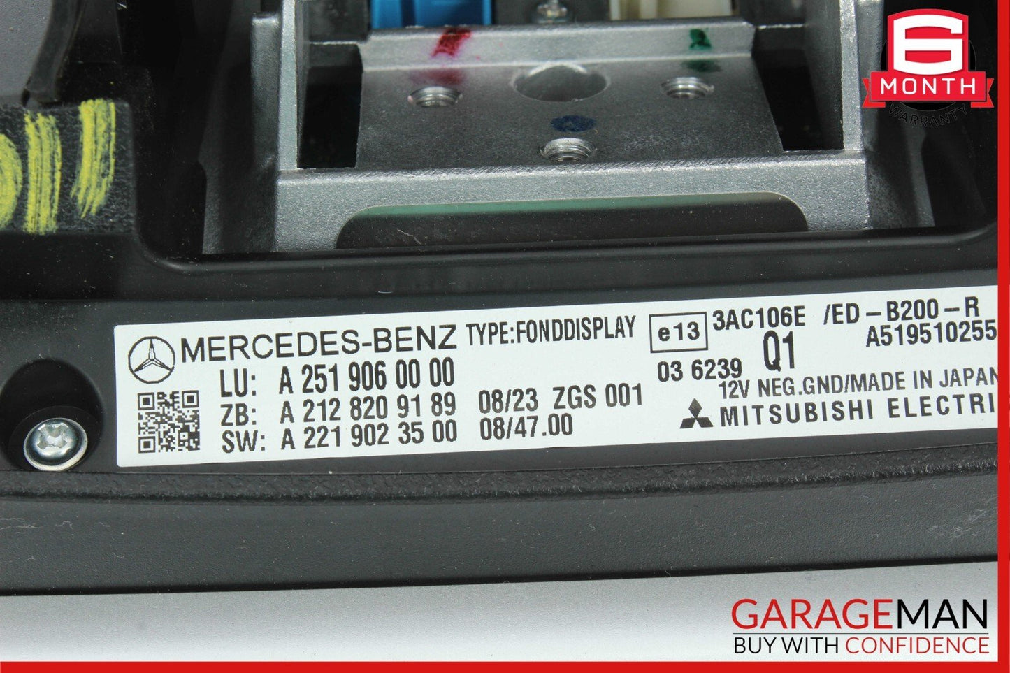 09-13 Mercedes GL350 ML550 R350 Right / Left Headrest Screen Monitor Display OEM