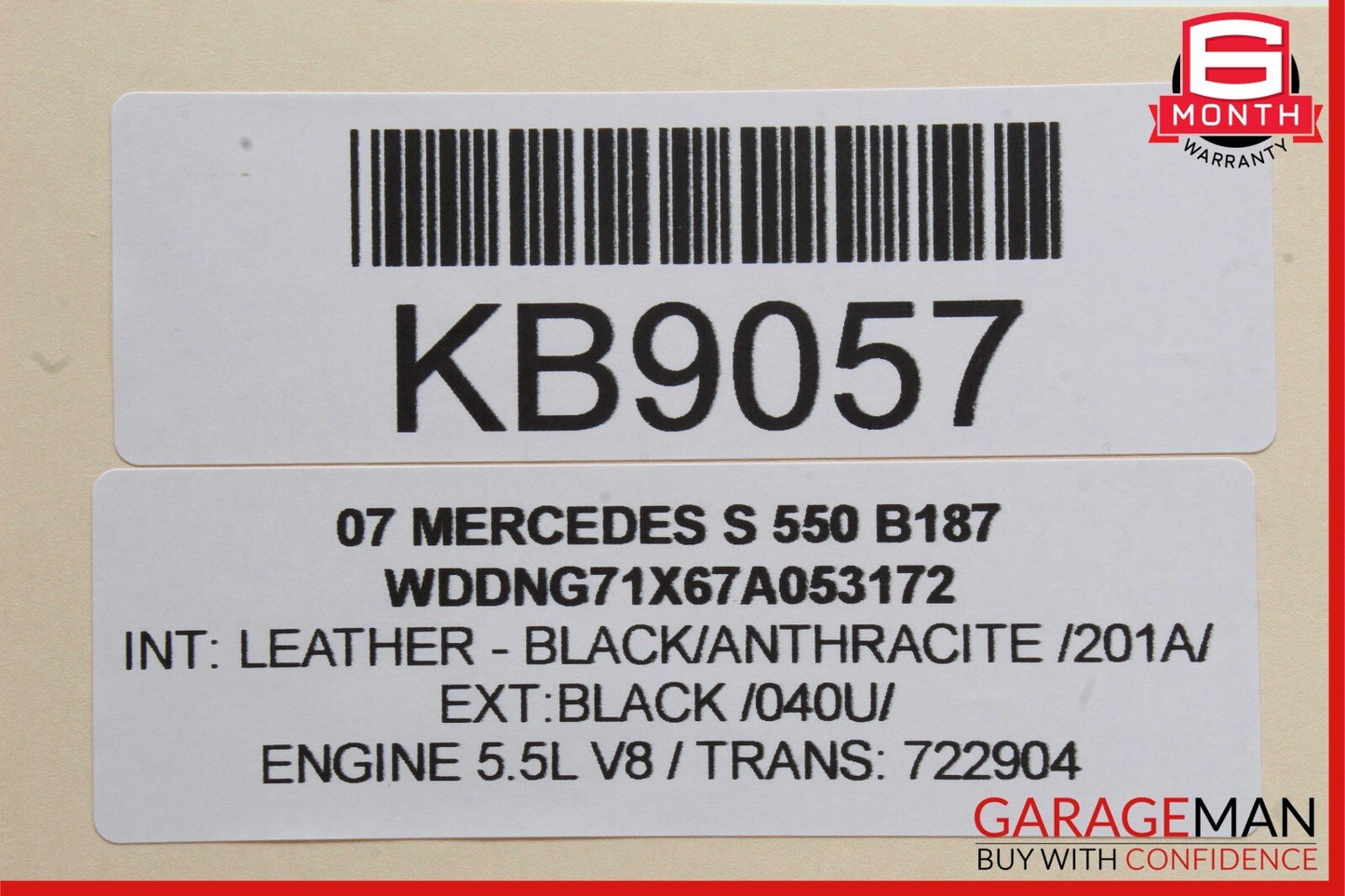 07-13 Mercedes W221 S550 Rear Right Side Door Window Regulator Motor Unit OEM