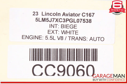 20-24 Lincoln Aviator Front Differential Axle Carrier OEM