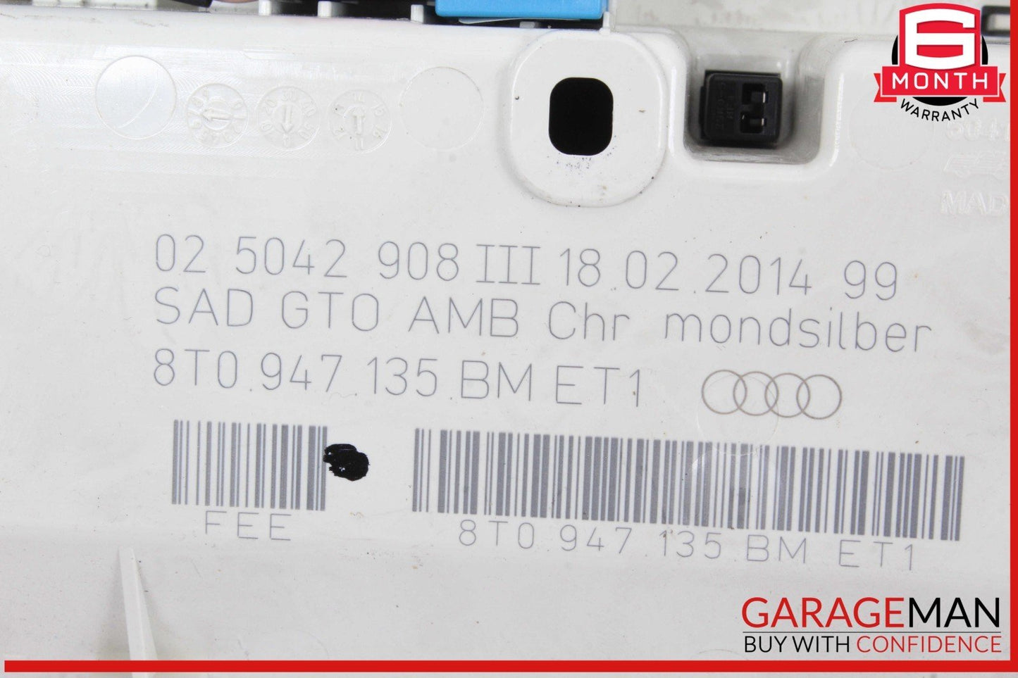 13-16 Audi A4 S4 SQ5 Front Upper Overhead Dome Reading Light Lamp 8T0947135BM