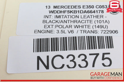 10-16 Mercedes W212 E350 E550 E400 Front Interior Top Upper Rear View Mirror OEM