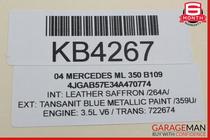 98-05 Mercedes W163 ML350 Rear Left Exterior Door Handle OEM