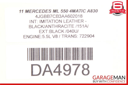 06-12 Mercedes W164 ML550 R350 GL450 Front Left / Right Side Seat Control Module