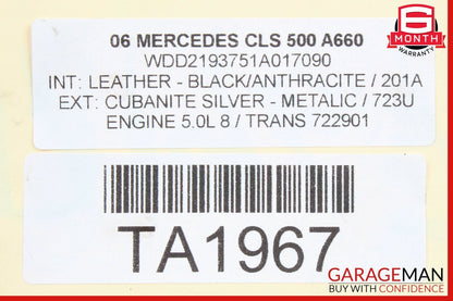 03-06 Mercedes CLS500 CL500 G500 Engine Motor Air Intake Cleaner Filter Assembly
