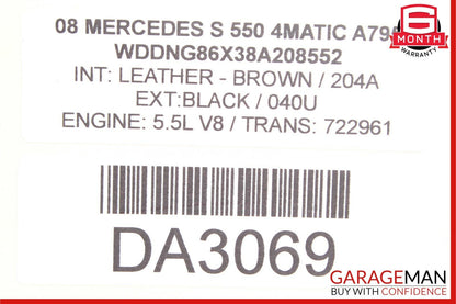 07-13 Mercedes W221 S550 CL600 Instrument Cluster Control Switch 2218701758 OEM