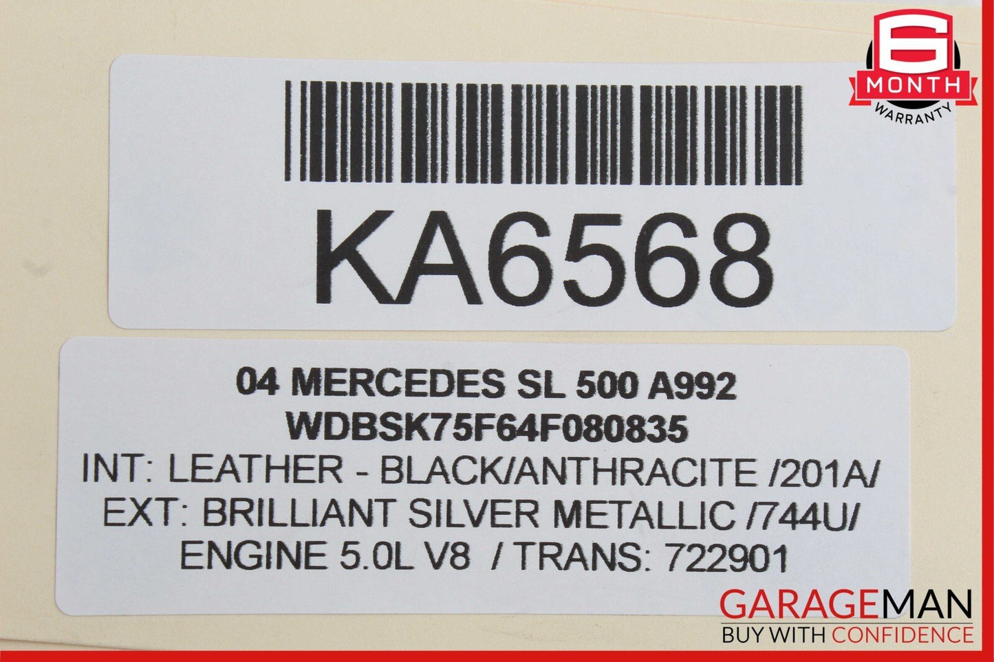 03-06 Mercedes R230 SL500 Engine Motor Cooling Radiator Assembly