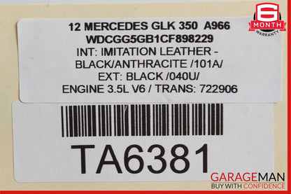 10-15 Mercedes X204 GLK350 4MATIC Upper Radiator Core Support Bar OEM