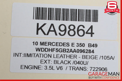 08-17 Mercedes W212 E350 GLK350 C350 Rear Left Side Door Lock Latch Actuator OEM
