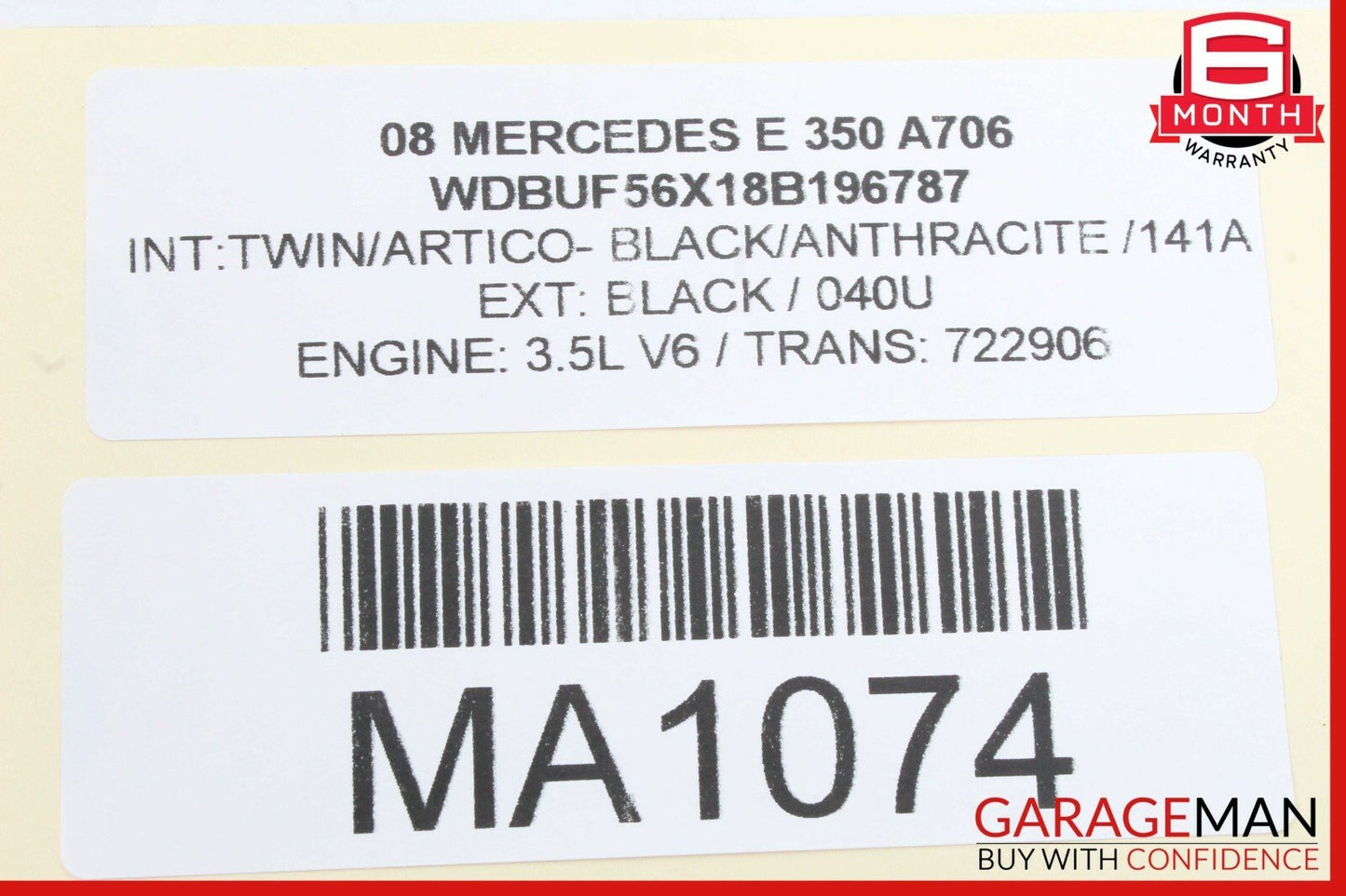 03-09 Mercedes W211 E320 E550 Right Side Dashboard Center Molding Trim Wood