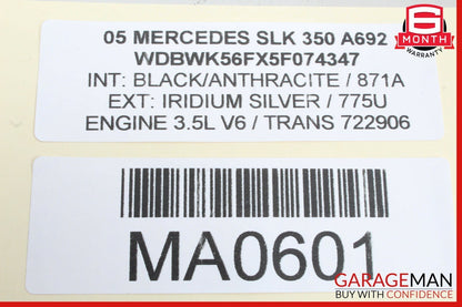 97-04 Mercedes R170 SLK230 SLK320 Left / Right Headrest Head Rest Roll Over Bar