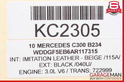 08-21 Mercedes C300 GLA250 A220 Rear Overhead Dome Light Lamp Reading Map Beige