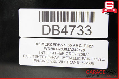 00-06 Mercedes W220 S55 S65 AMG Sunroof Sun Roof Top Glass Panel 2207800021 OEM