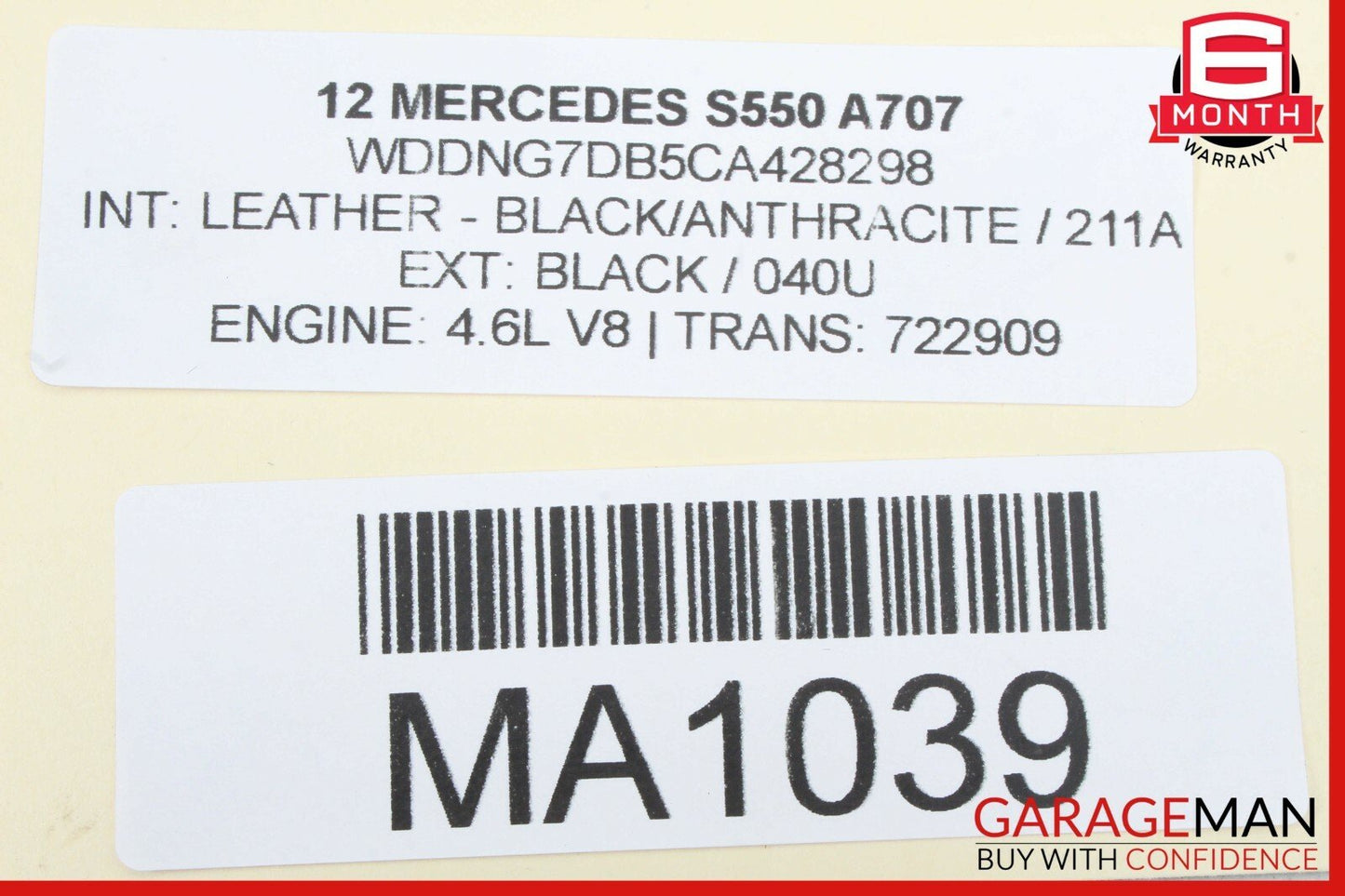 10-13 Mercedes W221 S550 S63 AMG Rear Sam Fuse Box Relay Control 2219006902 OEM