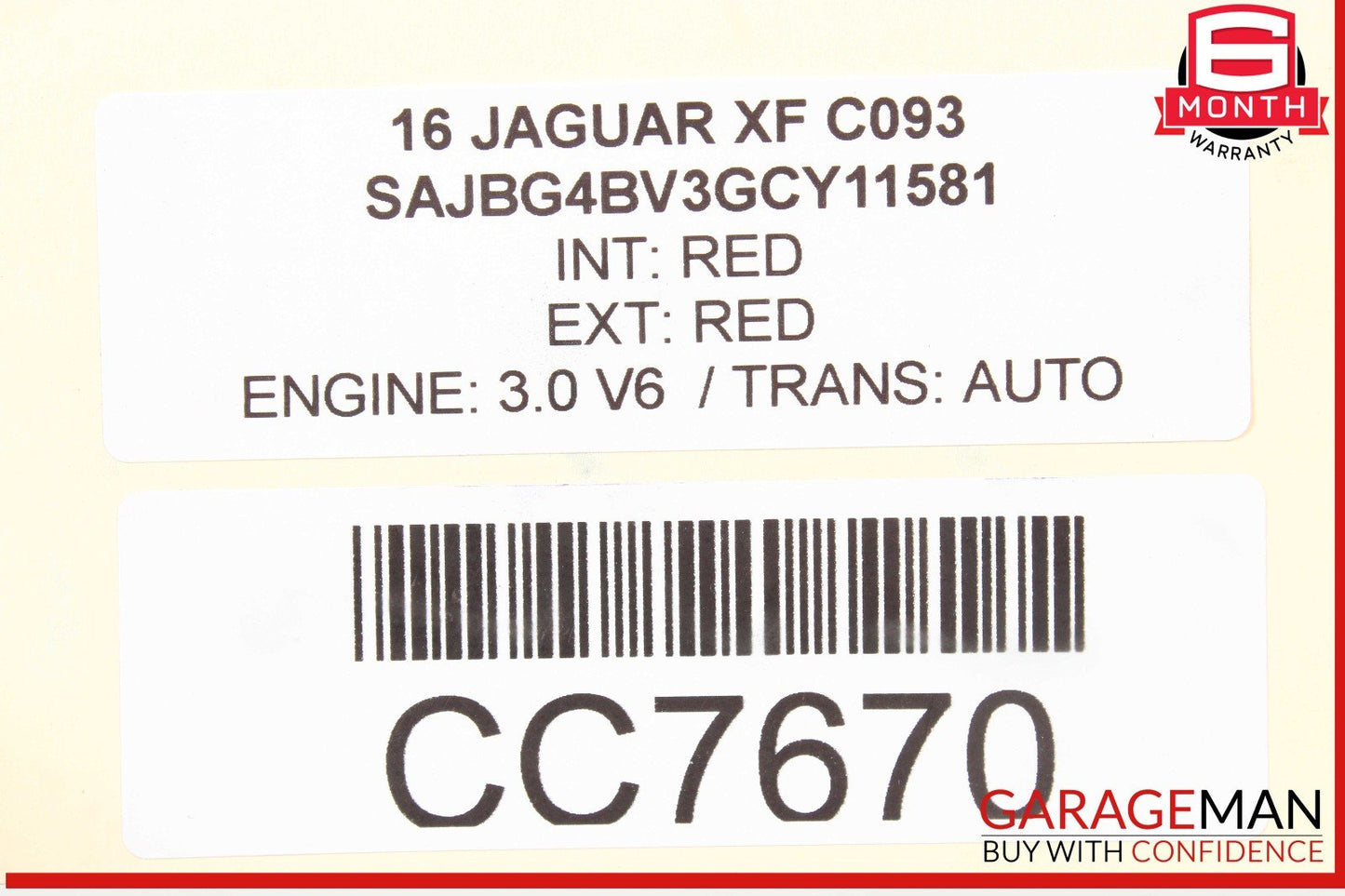 16-20 Jaguar XF Rear Bumper Center Support Bracket OEM