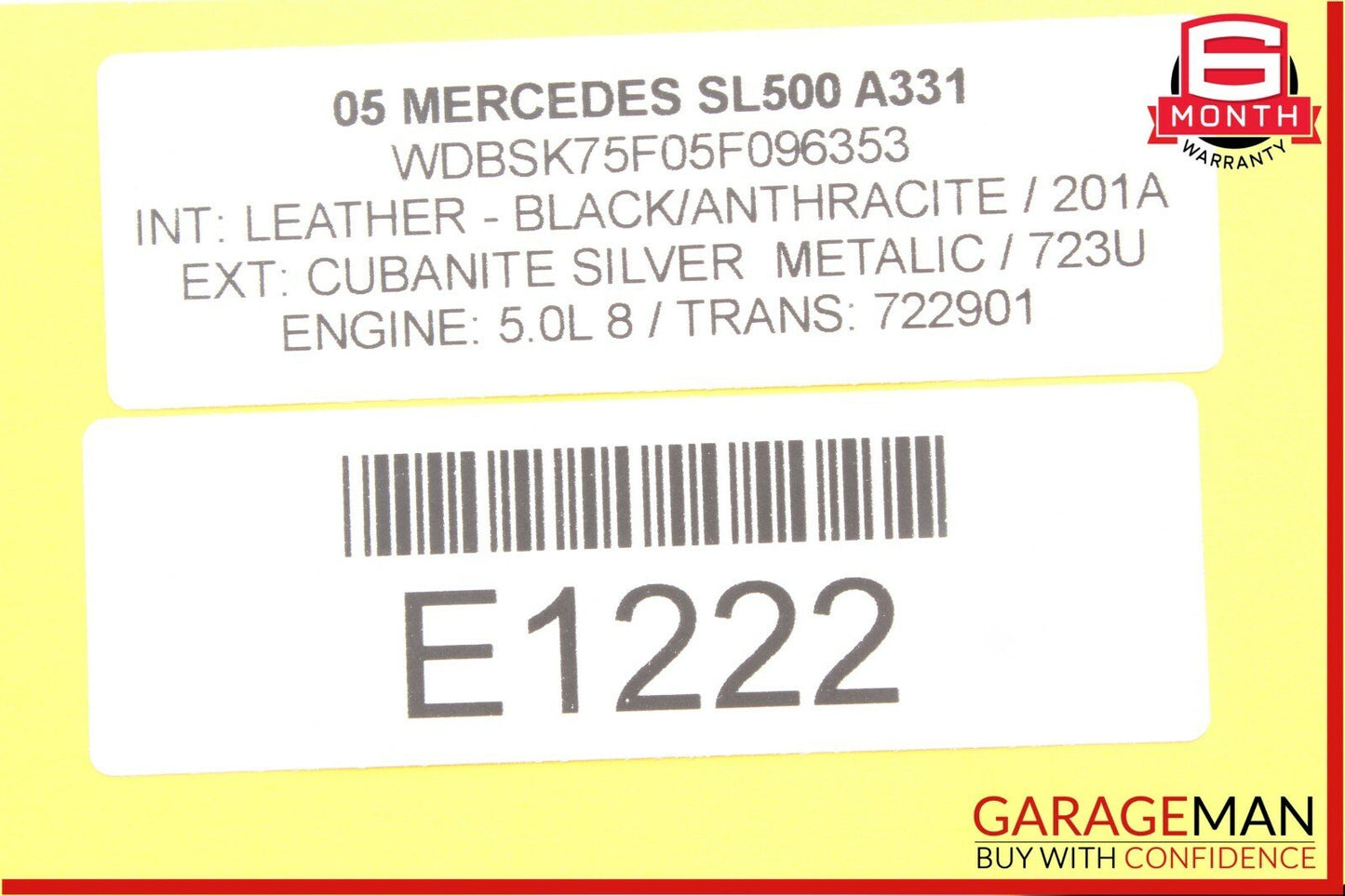 03-08 Mercedes R230 SL500 SL600 Front Right Passenger Door Control Module Unit