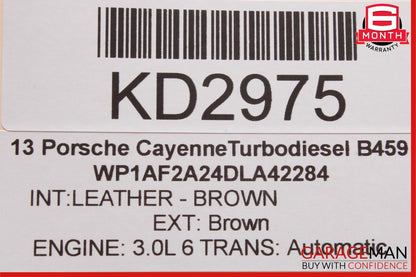 11-17 Porsche Cayenne 958 Rear Seat Heat Lock Switch Control Panel 7P5927325R