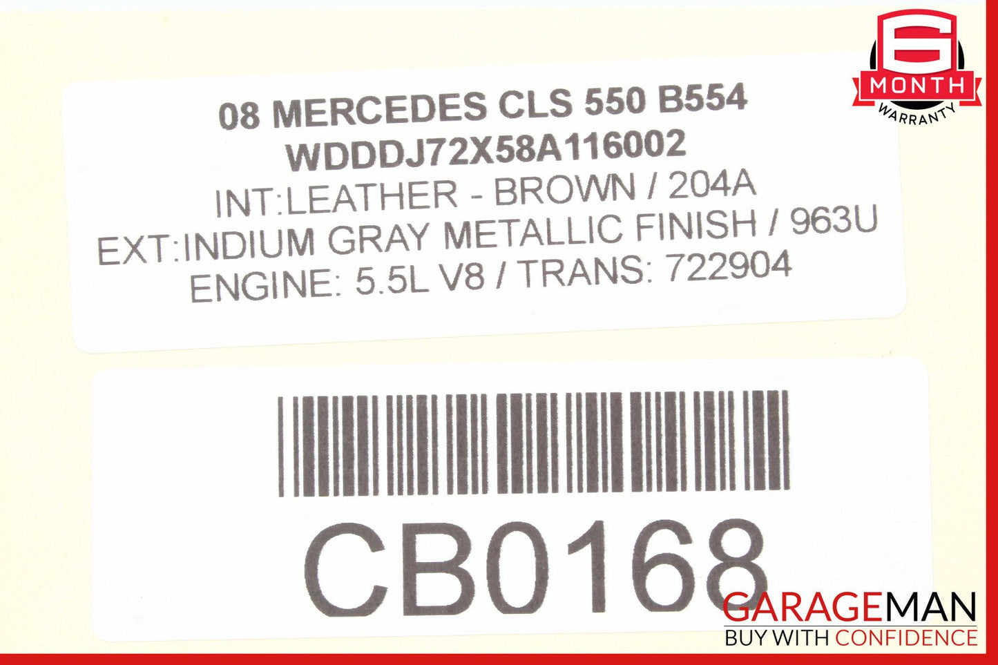06-11 Mercedes W219 CLS550 CLS500 Dome Light Lamp Switch 2198201301 OEM