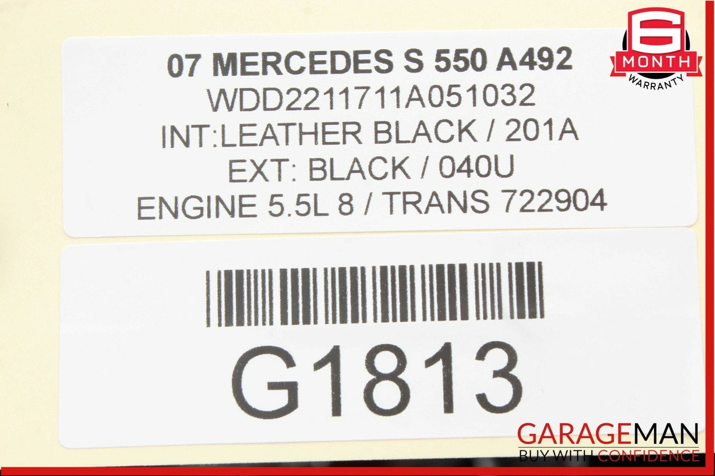 07-13 Mercedes W221 S550 CL550 Front Right Door Lock Latch Actuator Assembly
