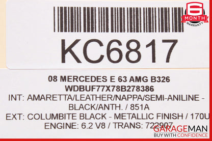 06-13 Mercedes W211 E63 AMG CL550 R350 TPMS Tire Pressure Control 1645403762 OEM