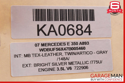 03-09 Mercedes W211 E550 E350 E500 E63 Door Lock Actuator Rear Left Driver Side