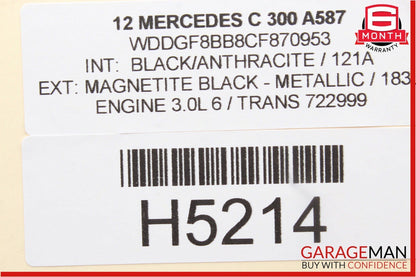 08-14 Mercedes W204 C300 Rear Right Exterior Door Handle w/ Door Actuator OEM