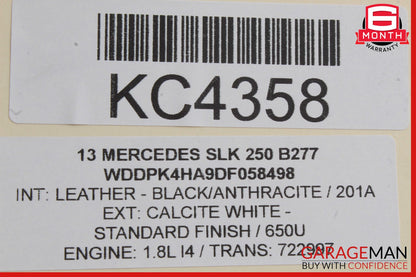 08-20 Mercedes GLK350 SLK350 C300 E350 Front Right Door Lock Latch Actuator OEM