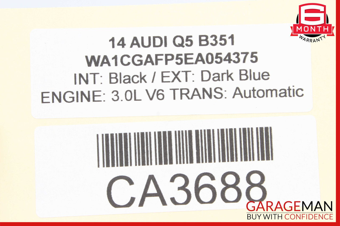 09-17 Audi Q5 Front Right Side Suspension Lower Forward Control Arm OEM