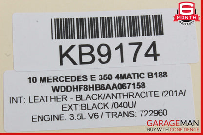 08-17 Mercedes W204 C300 E250 C350 E350 Trunk Lid Latch Lock Actuator Assembly