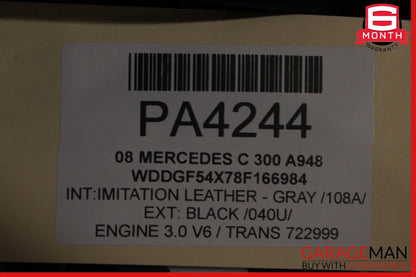 08-11 Mercedes W204 C300 3.0L V6 RWD Engine Motor Block Assembly OEM 166k