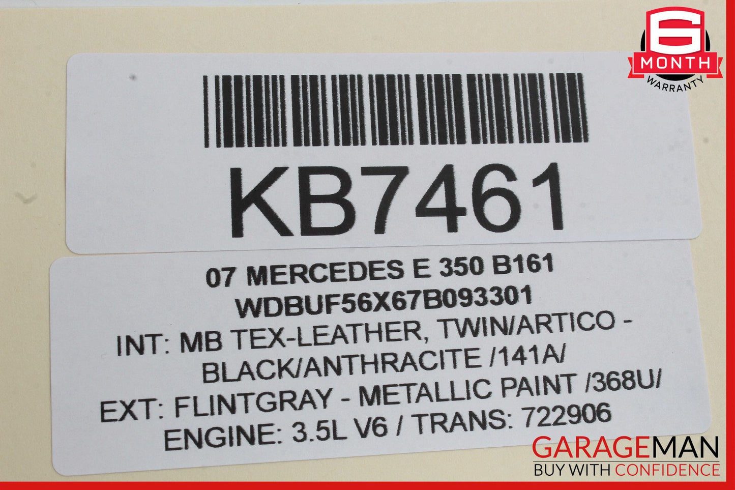 03-09 Mercedes W211 E350 E500 Front Left Driver Side Window Regulator Motor OEM