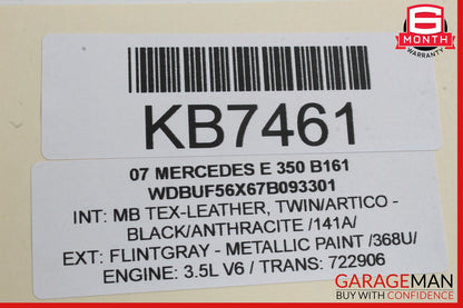 03-09 Mercedes W211 E350 E500 Front Left Driver Side Window Regulator Motor OEM