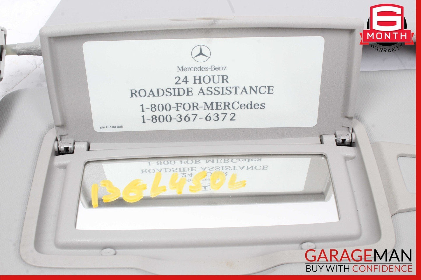 12-16 Mercedes X166 GL450 ML400 Sun Visor Sunvisor Left Driver Side Gray OEM