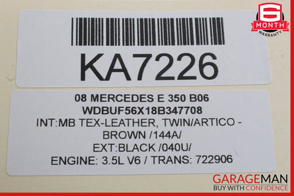 03-09 Mercedes W211 E350 E500 E550 Front Right Side Window Regulator Motor OEM
