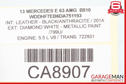 08-16 Mercedes W212 E63 AMG E350 Rear Left Side Door Window Regulator Motor Unit
