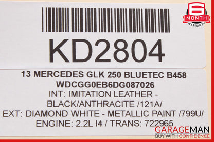 10-15 Mercedes X204 GLK250 Front Left Side Exterior Door Handle Keyless Go OEM