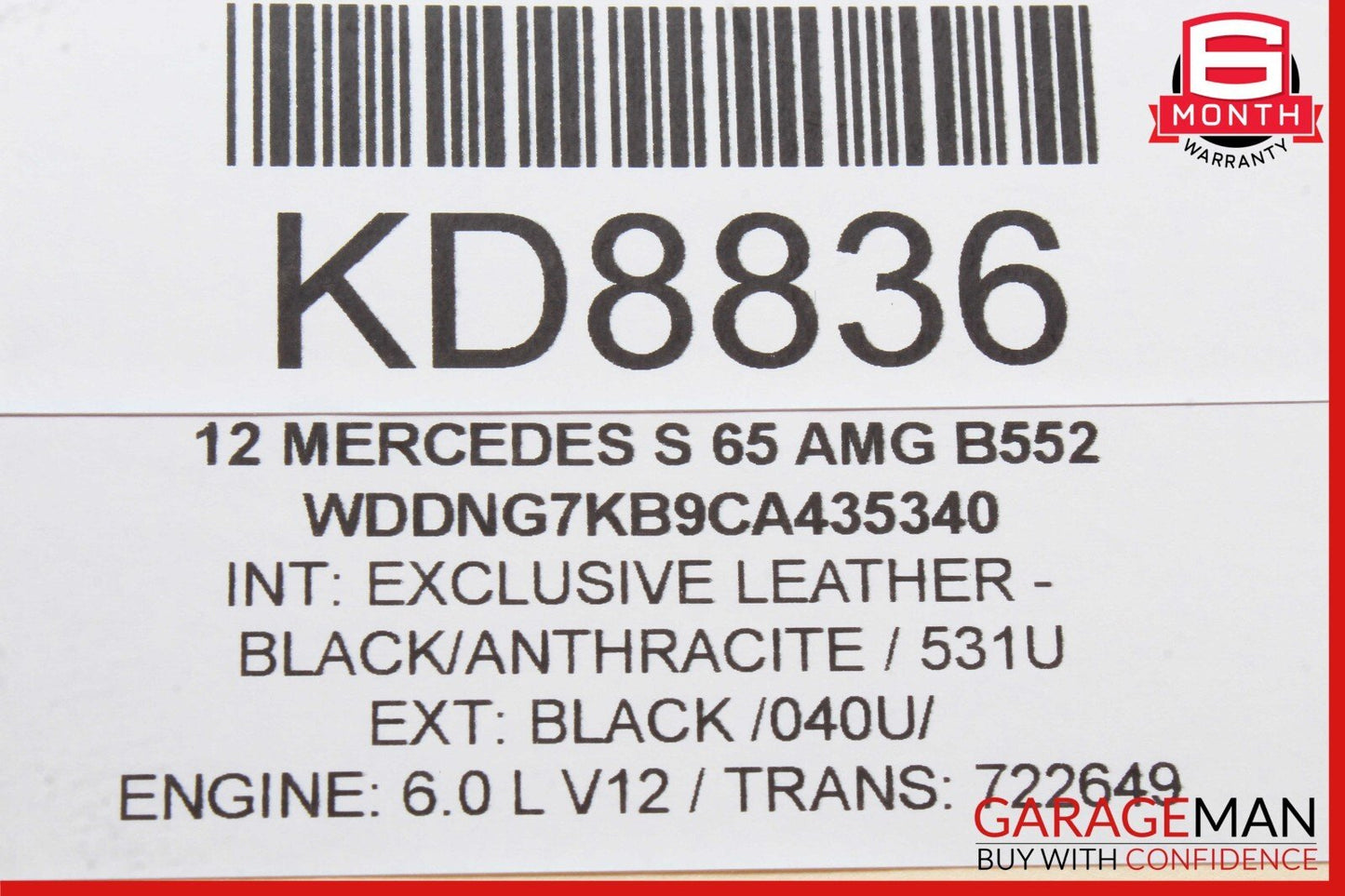 07-14 Mercedes W221 S65 AMG CL550 Trunk Release Remote Open Close Module OEM