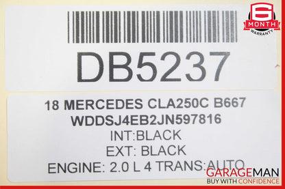 14-18 Mercedes W117 CLA250 Front Right Side Interior Door Trim Panel Cover Assy