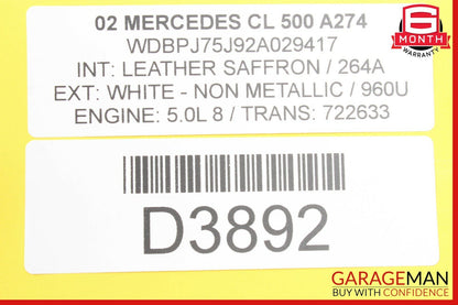 00-06 Mercedes W215 CL500 Front Right Passenger Side Seat Memory Control Module