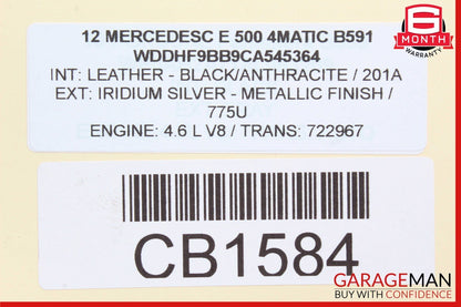 12-18 Mercedes W212 E350 E550 Front Right / Left Engine Timing Chain Cover Plate