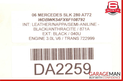 05-08 Mercedes R171 SLK280 Front Right Passenger Side Door Lock Latch Actuator