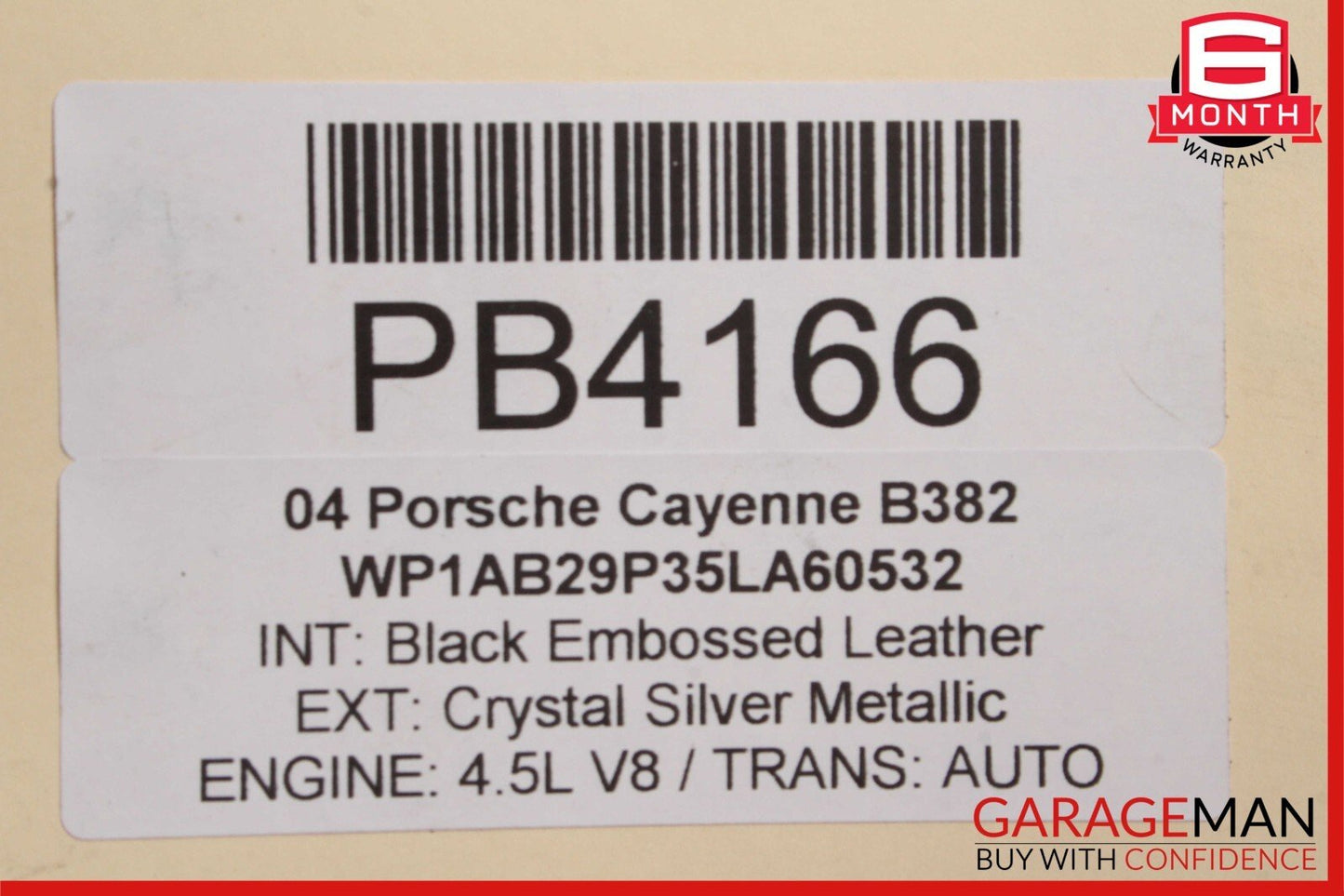 03-06 Porsche Cayenne 955 4.5L Front Subframe Cross Member Sub Frame Crossmember